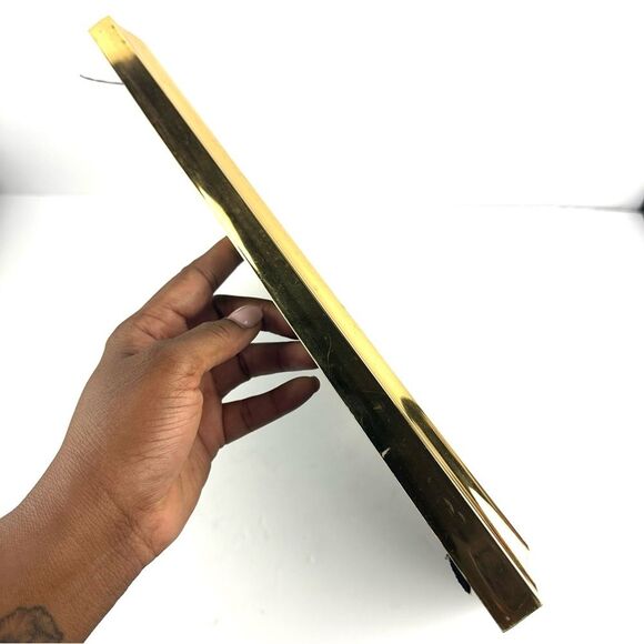 Vintage African Handmade Banana Leaf Tribal Dancing Art Photo in Gold Frame - Picture 6 of 9